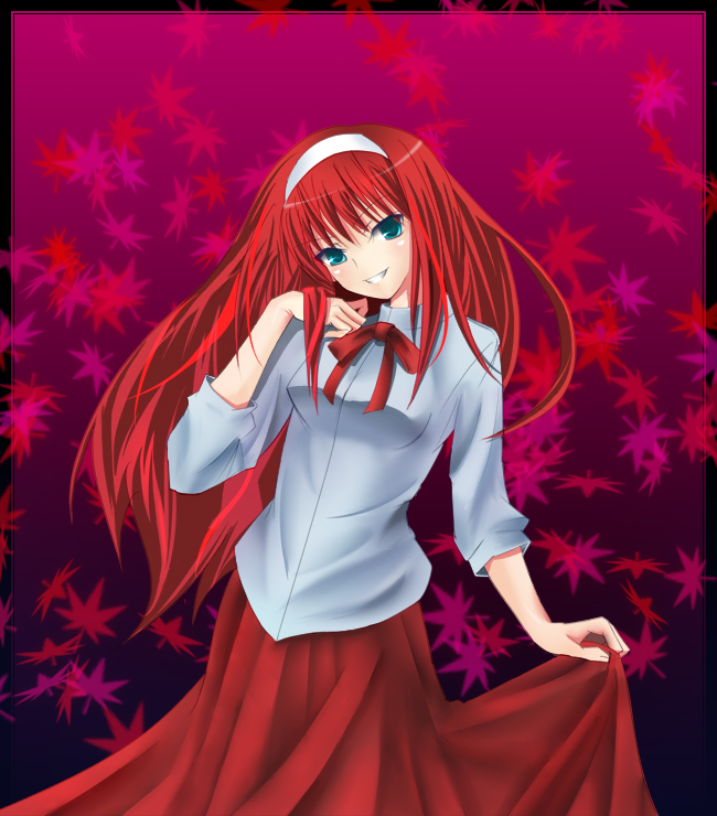 tohno akiha and vermillion akiha (tsukihime) drawn by ricotakes
