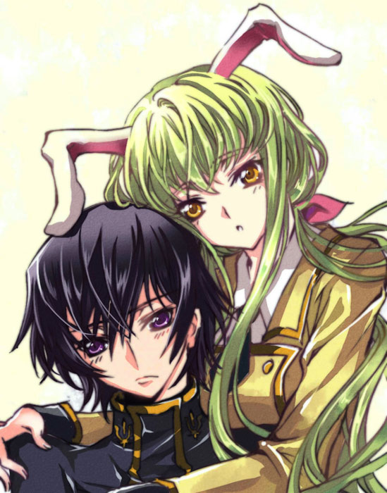 c.c. and lelouch vi britannia (code geass) drawn by meimi_k