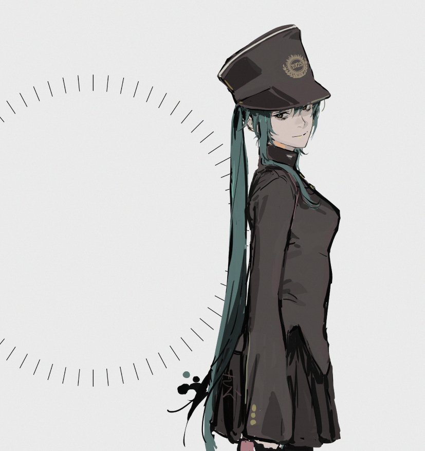 hatsune miku (vocaloid and 1 more) drawn by sankomichi
