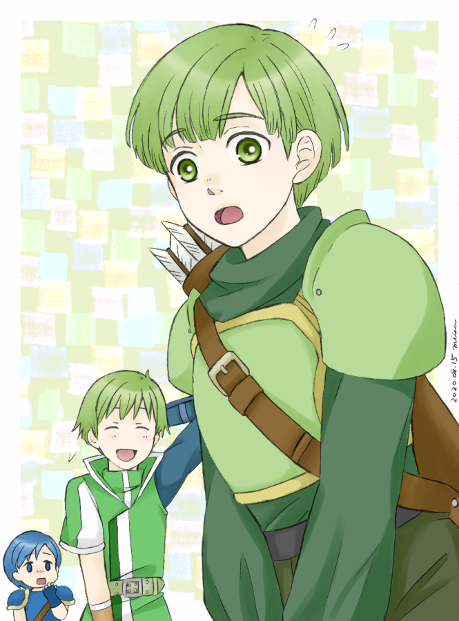 gordin, castor, and ryan (fire emblem and 2 more) drawn by miisa