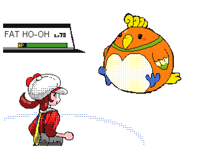 lyra and ho-oh (pokemon and 1 more) drawn by keke_(kokorokeke)