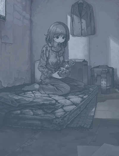 suicidal girl (original and 1 more) drawn by hamsterfragment