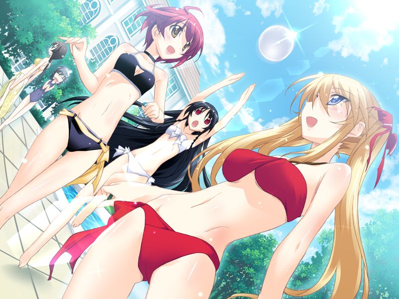 hata seika, sakakibara miku, and kozue arine (hitoyume) drawn by kurashima_tomoyasu
