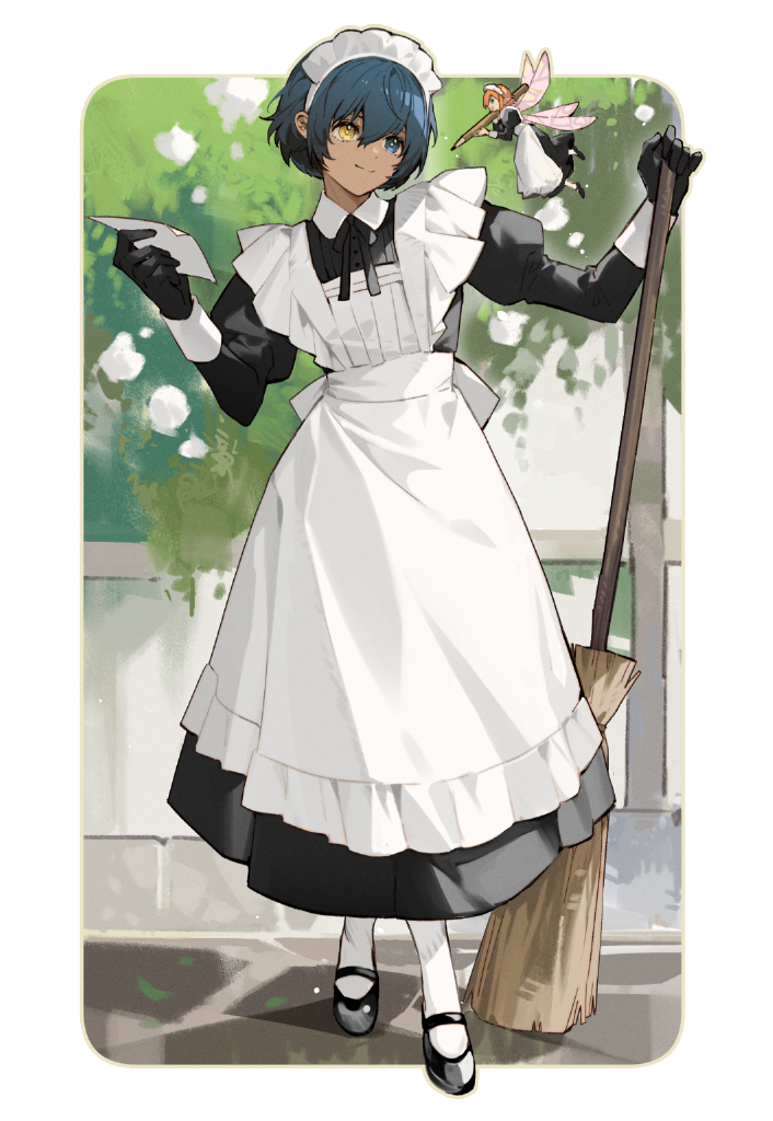protagonist and gallica (metaphor: refantazio) drawn by lirica