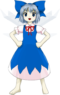cirno (touhou and 1 more) drawn by zun_(artist)