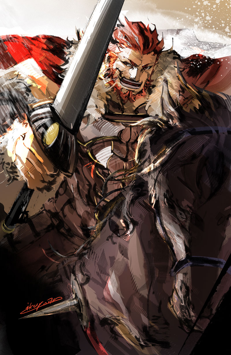 iskandar and bucephalus (fate and 1 more) drawn by ikuyoan