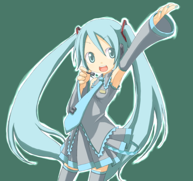 hatsune miku (vocaloid) drawn by kuro_(kuroneko_no_kanzume)
