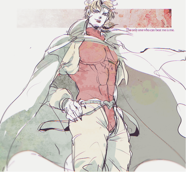 dio brando (jojo no kimyou na bouken and 1 more) drawn by ichirinhna
