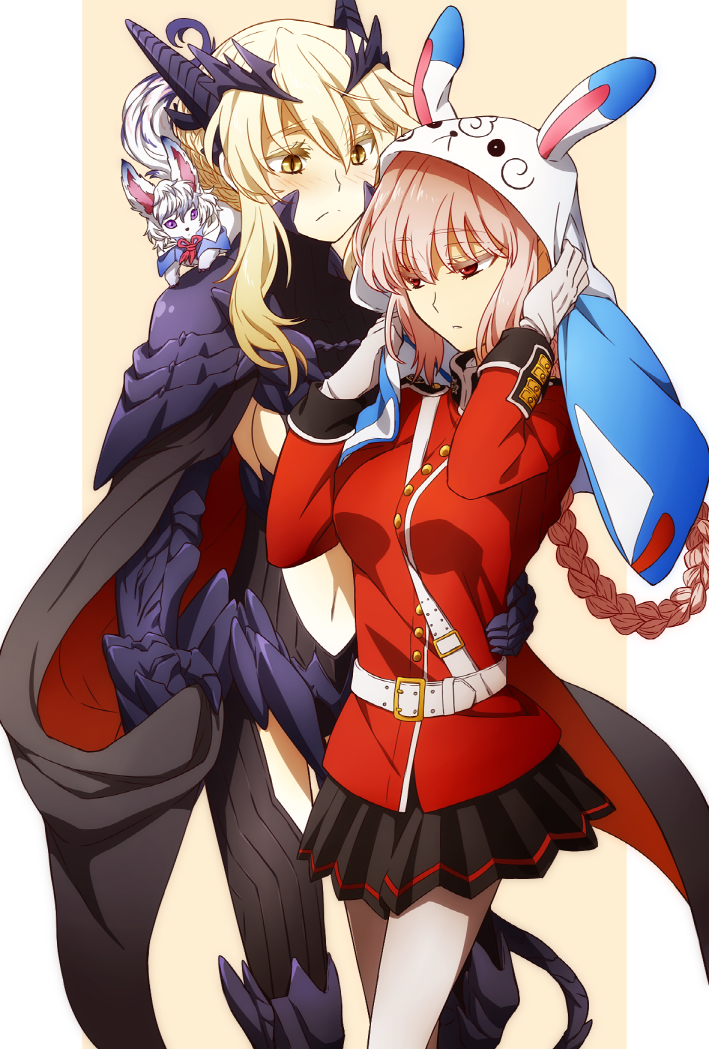 artoria pendragon, florence nightingale, and fou (fate and 1 more) drawn by oiun