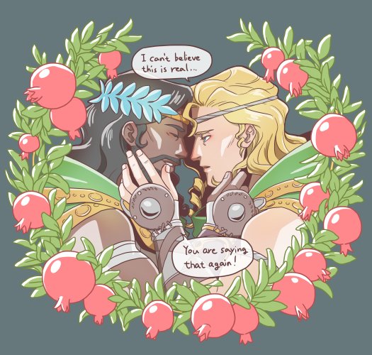 achilles and patroclus (hades and 1 more) drawn by astraea_f