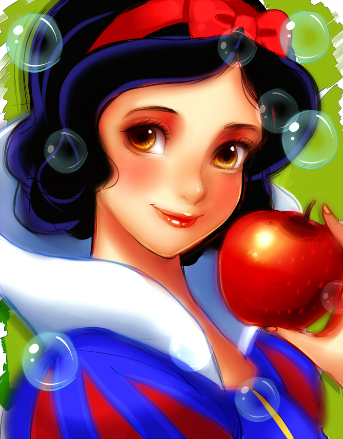 snow white (snow white and the seven dwarfs) drawn by nyamunekonabe