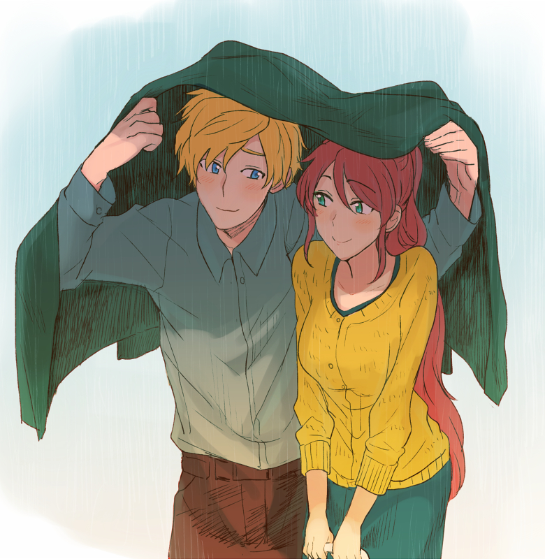 pyrrha nikos and jaune arc (rwby) drawn by sora_(efr)