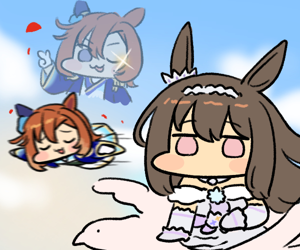 t.m. opera o and admire vega (umamusume) drawn by jazz_jack