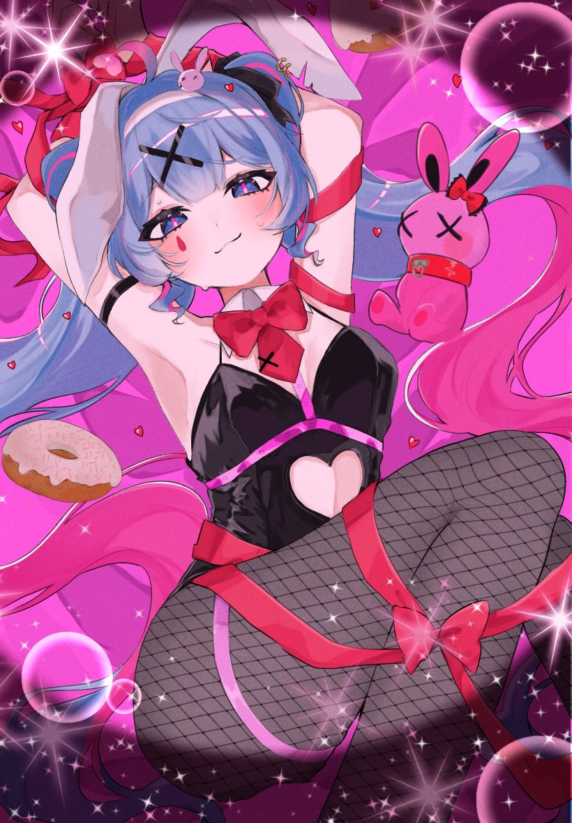 hatsune miku (vocaloid and 1 more) drawn by uparupa_04