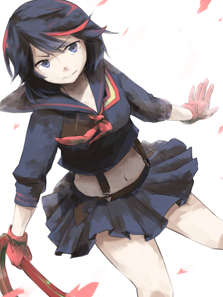 matoi ryuuko and senketsu (kill la kill) drawn by haiiro_(gray9306)