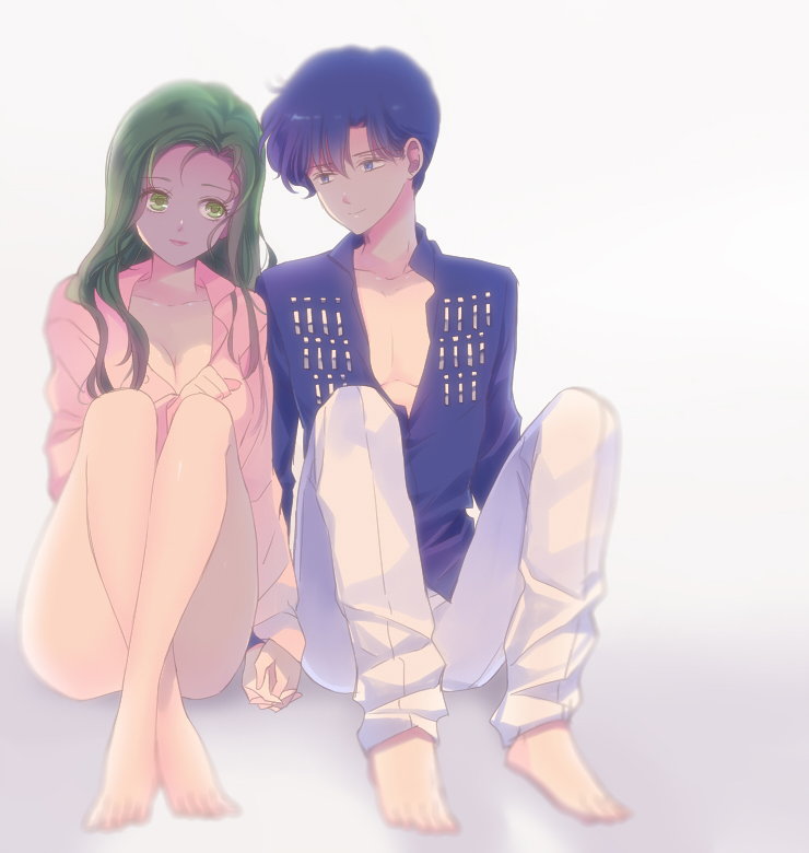 saphir and petz (bishoujo senshi sailor moon and 1 more) drawn by saki_(hxaxcxk)