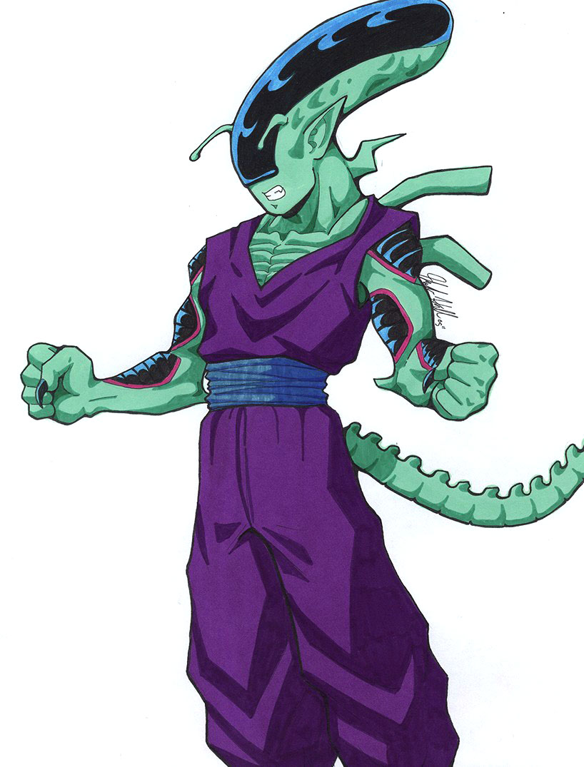 piccolo and xenomorph (dragon ball and 2 more)