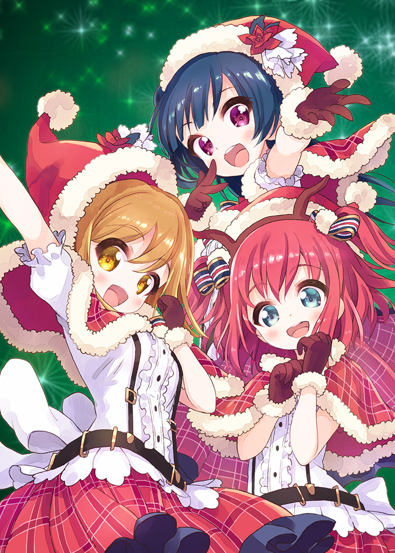 tsushima yoshiko, kunikida hanamaru, and kurosawa ruby (love live! and 1 more) drawn by tamanaga_haru