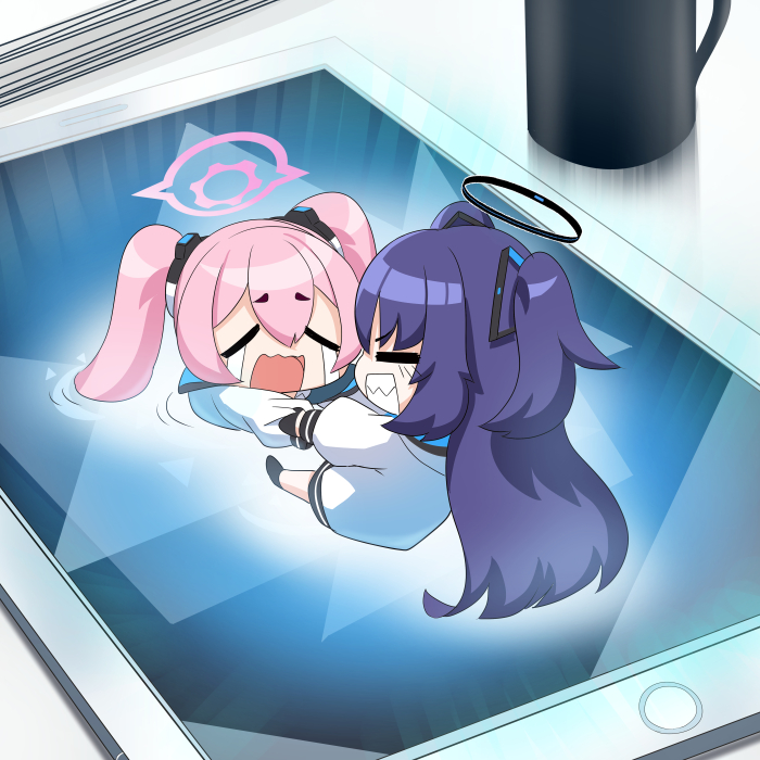 yuuka and koyuki (blue archive) drawn by o_(rakkasei)