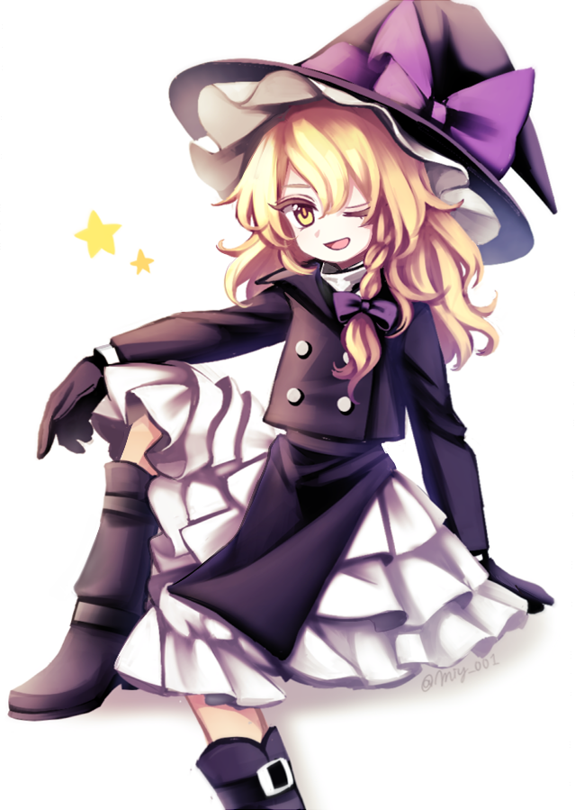 kirisame marisa (touhou and 1 more) drawn by miy_001