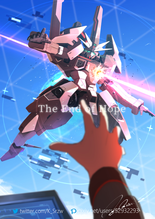 elan ceres and gundam lfrith thorn (gundam and 1 more) drawn by serike_w