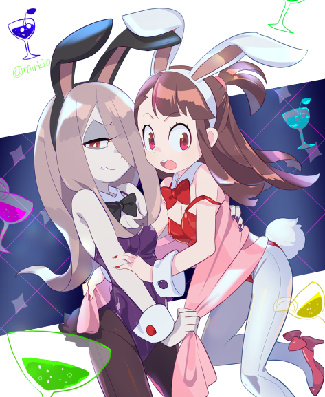 kagari atsuko and sucy manbavaran (little witch academia) drawn by komoreg