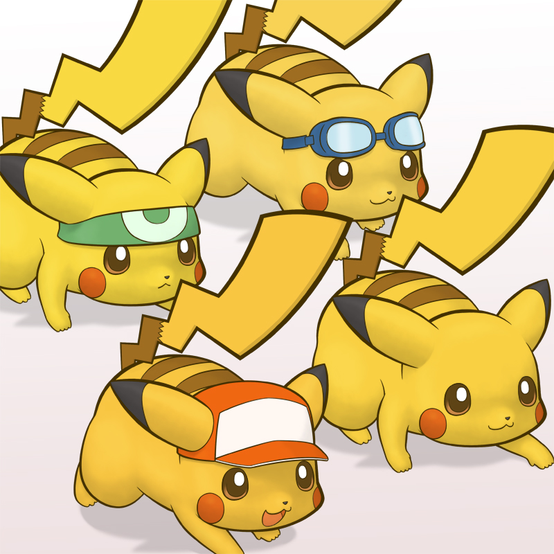 pikachu (pokemon and 1 more) drawn by tsuji