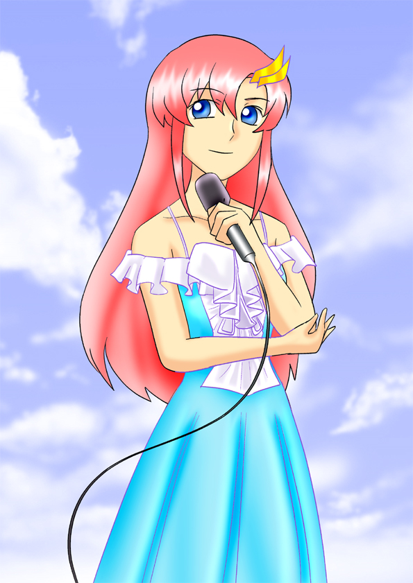 lacus clyne (gundam and 2 more) drawn by psycha_(artist)