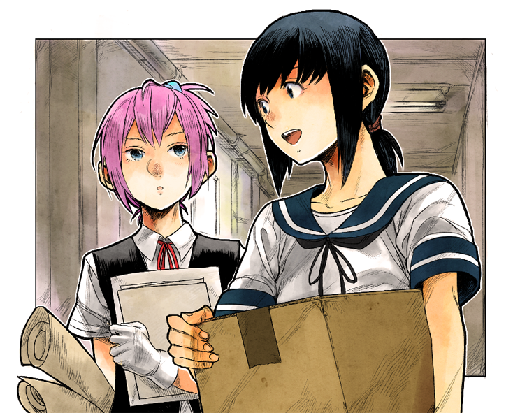 fubuki and shiranui (kantai collection) drawn by hiro_(chumo)