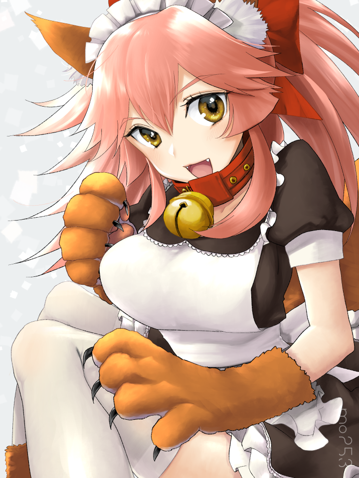 tamamo and tamamo cat (fate and 1 more) drawn by mo253