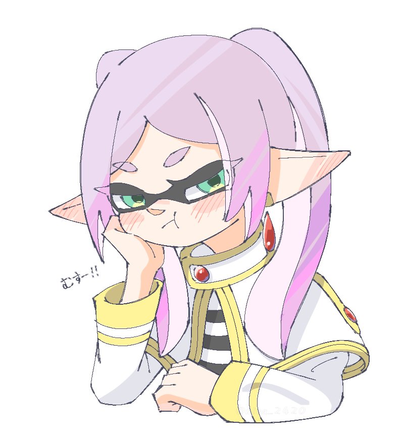 inkling player character and frieren (splatoon and 1 more) drawn by mira_2420