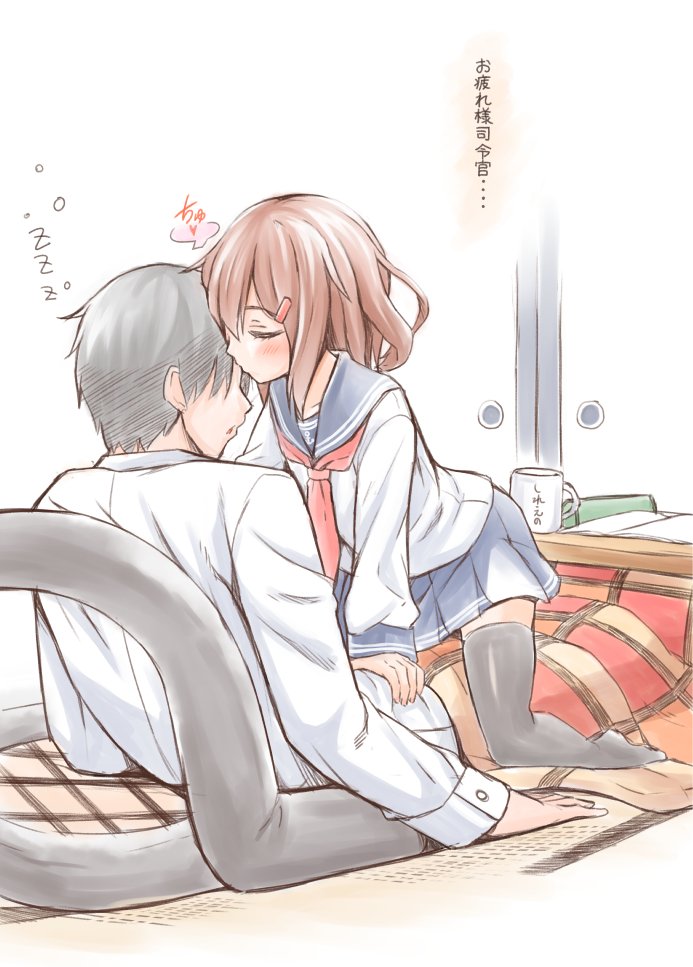 admiral and ikazuchi (kantai collection) drawn by fujishima_shinnosuke