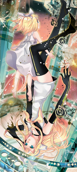 kagamine rin (vocaloid and 1 more) drawn by cocoon_(loveririn)