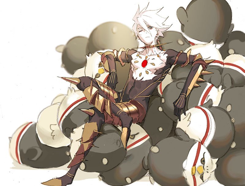 karna and hippogriff (fate and 1 more) drawn by pako_(pakosun)