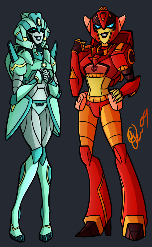 moonracer and firestar (transformers and 1 more) drawn by bhs-archetyperex