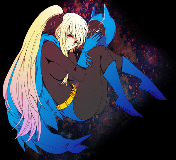 fate testarossa and batman (lyrical nanoha and 3 more) drawn by masui