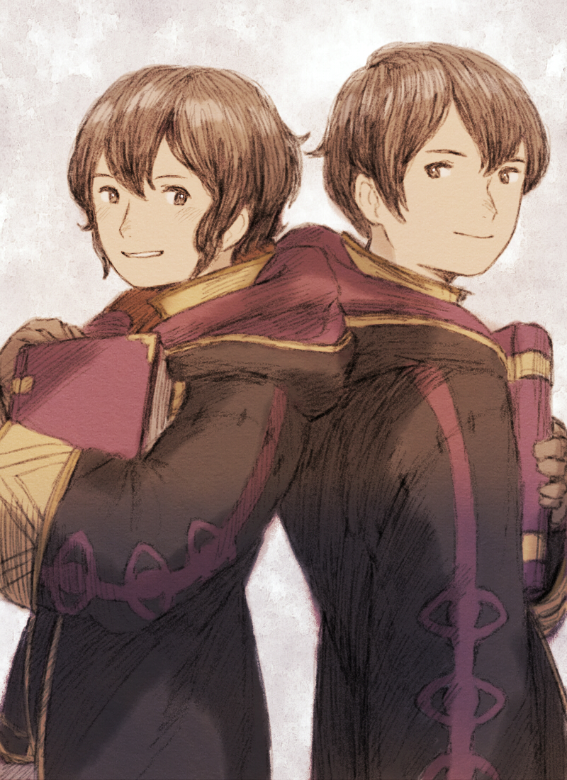 female morgan and male morgan (fire emblem and 1 more) drawn by maeka_(kumaekake)