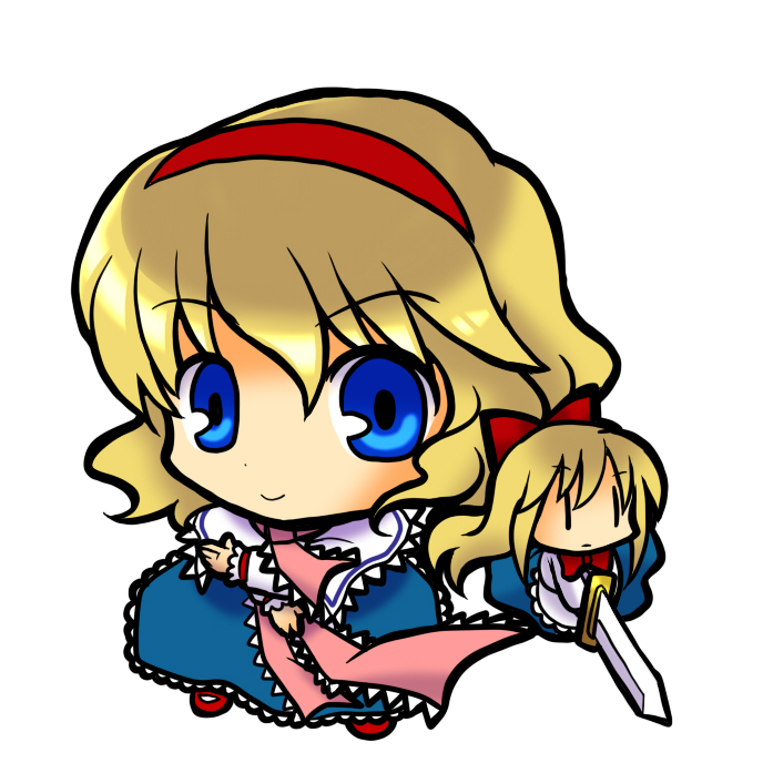 alice margatroid and shanghai doll (touhou) drawn by socha