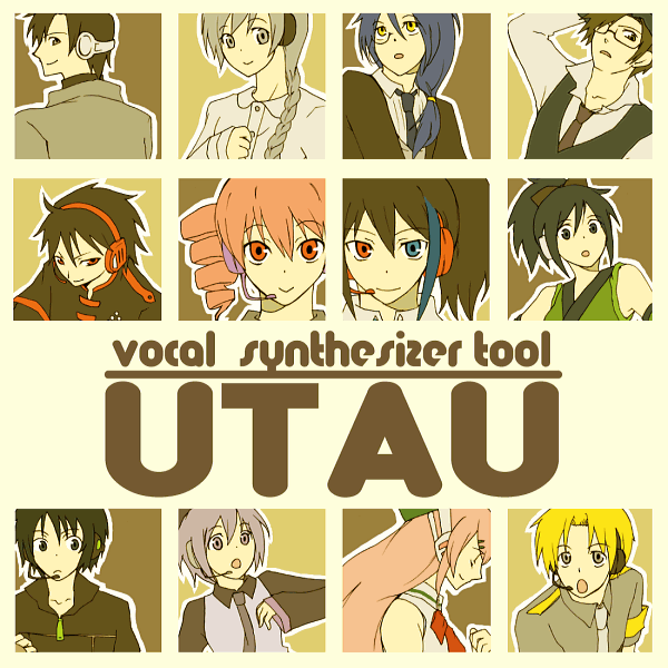 kasane teto, utane uta, momone momo, yokune ruko, sekka yufu, and 7 more (utau) drawn by kikorino_(koliy)