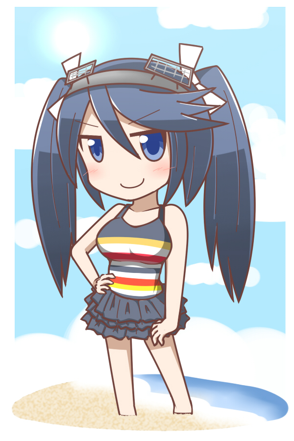 isuzu and isuzu kai ni (kantai collection) drawn by feiton