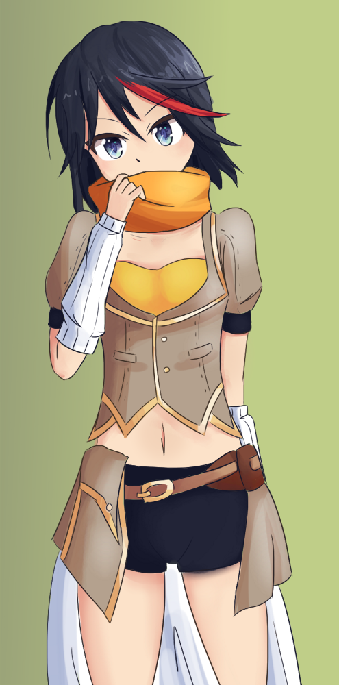 matoi ryuuko, yang xiao long, and koshimizu ami (kill la kill and 1 more) drawn by drawfag