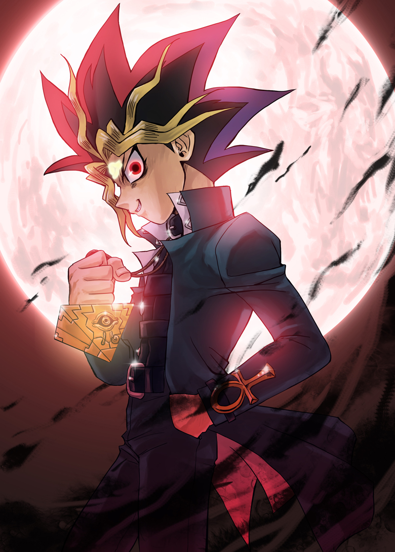 yami yugi (yu-gi-oh!) drawn by raku_(howdy)
