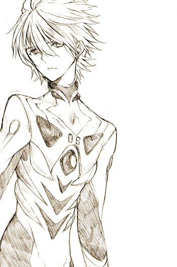 nagisa kaworu (neon genesis evangelion and 2 more) drawn by toirotukimi