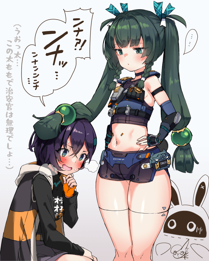 belle and qingyi (zenless zone zero) drawn by doyouwantto
