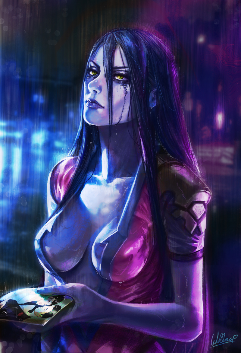 widowmaker (overwatch and 1 more) drawn by wallace_pires