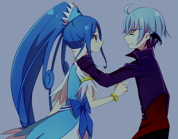 hishikawa rikka, cure diamond, and ira (precure and 1 more) drawn by ruka192