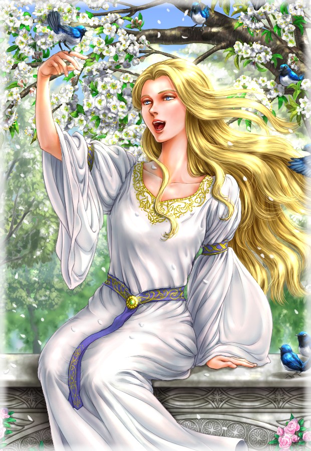 idril celebrindal (tolkien's legendarium and 1 more) drawn by kamehame