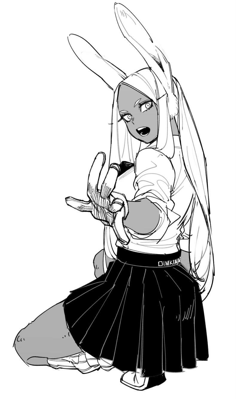 mirko (boku no hero academia) drawn by oimo_(oimkimn)