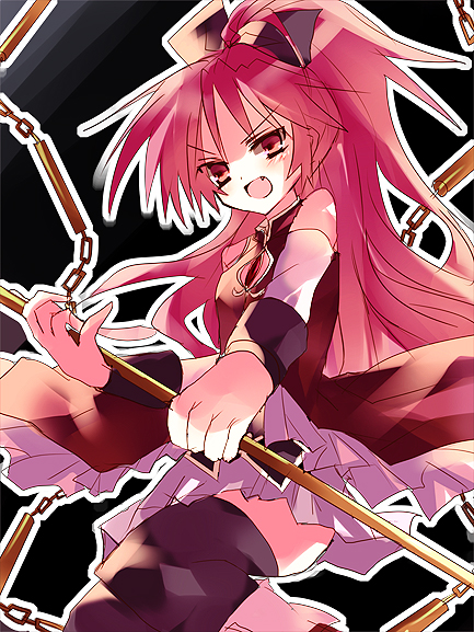sakura kyoko (mahou shoujo madoka magica) drawn by bikkuameron