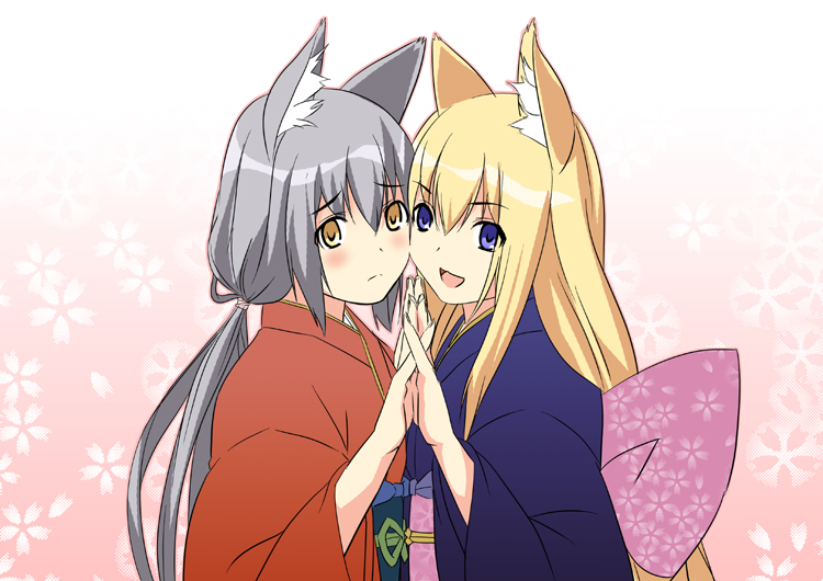 tenko kuugen and gyokuyou (wagaya no oinari-sama) drawn by date_(senpen)